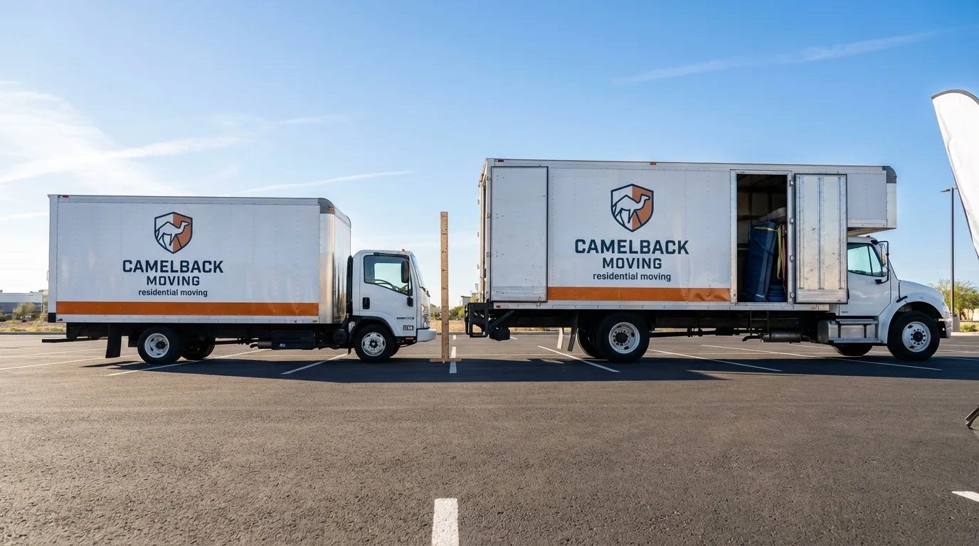 Moving truck size capacity guide in Livermore Falls